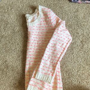 Pink striped sweater